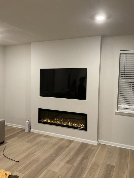 Tv Wall With Fireplace!