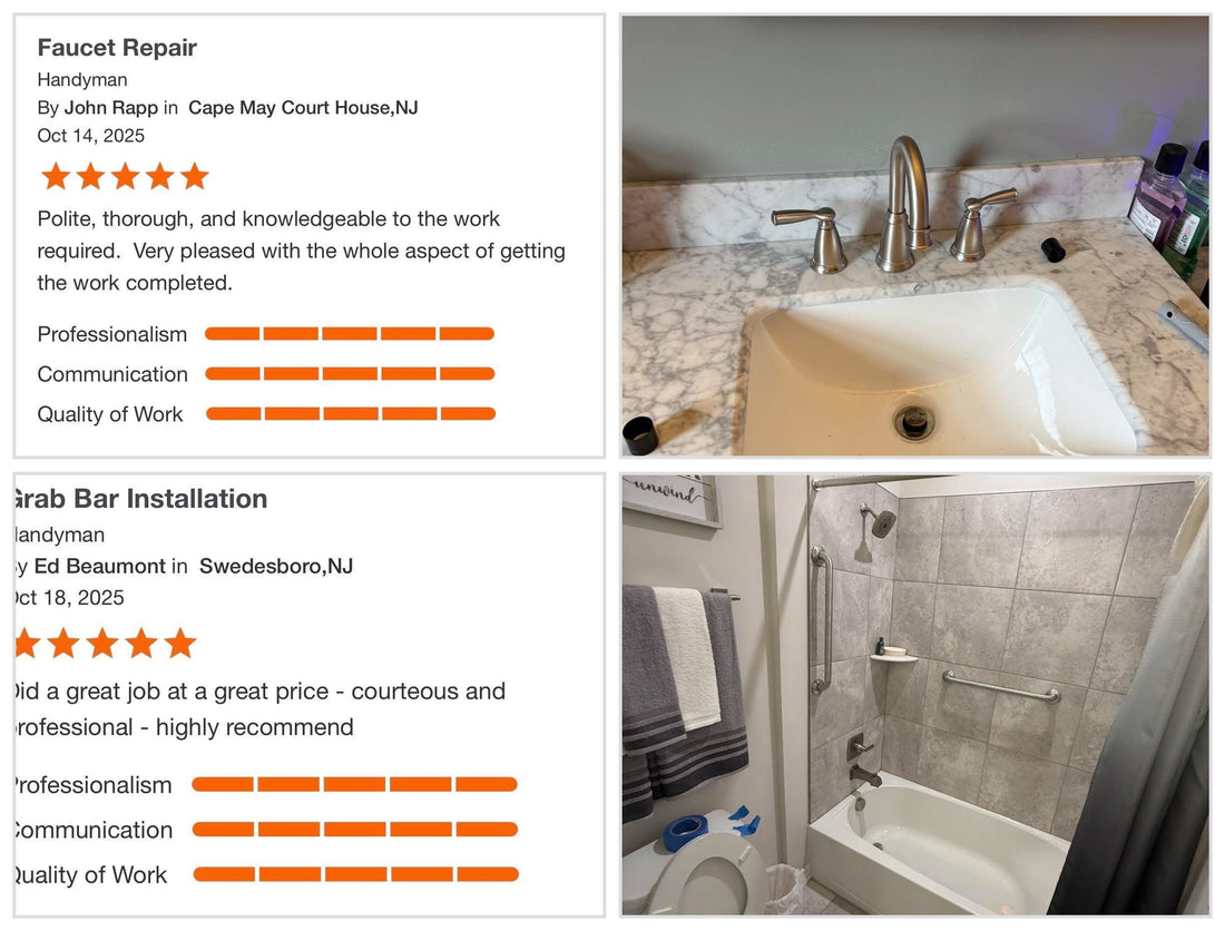 Grab Bars & Faucet Install