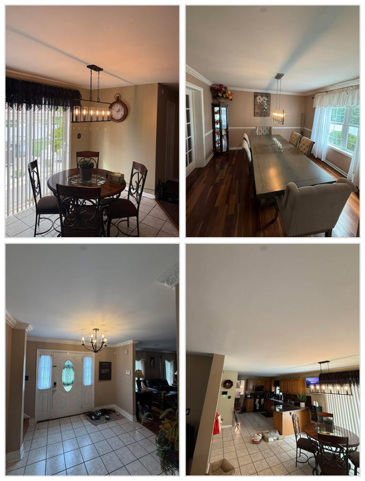 Ceiling Paint & Lighting Upgrade