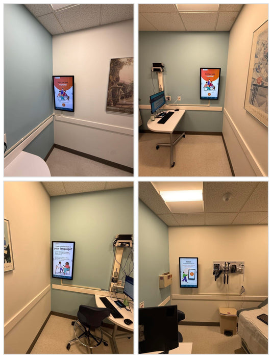 TV & Tablet Mounting at Jefferson Medical Center