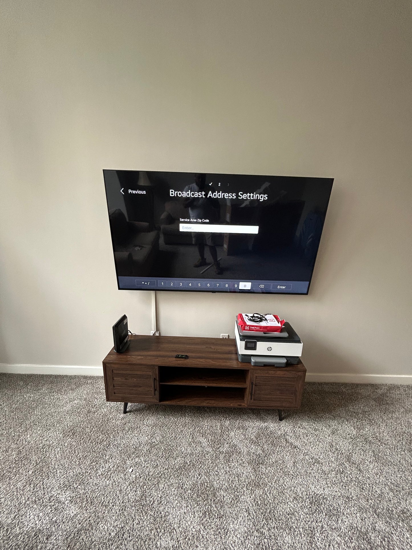 TV MOUNTING